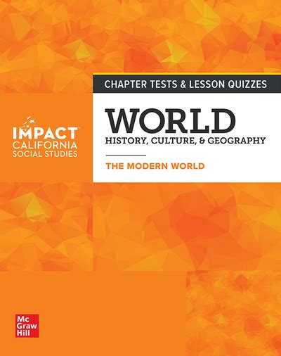 Impact California Grade 10 Chapter Tests And Lesson Quizzes World