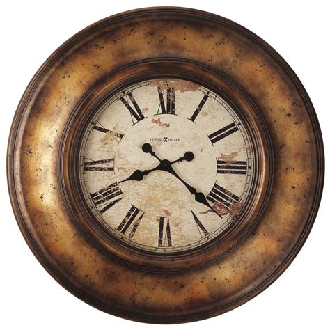 Howard Miller Oversized Copper Bay 75cm Wall Clock Uk