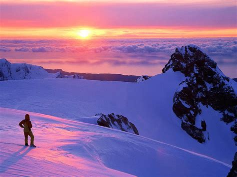 720p Free Download Franz Josef Glacier New Zealand Mountain Sunset