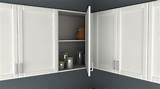 These cabinets can be paneled to blend in with the other kitchen cabinets. IKEA Kitchen Hack: A Blind Corner Wall Cabinet Perfect for ...