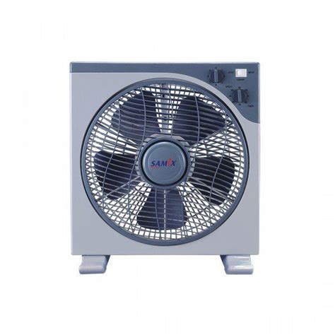 Samix Square Box Fan 12inch 3 Speeds 5 Blades Rotating Grill For Best