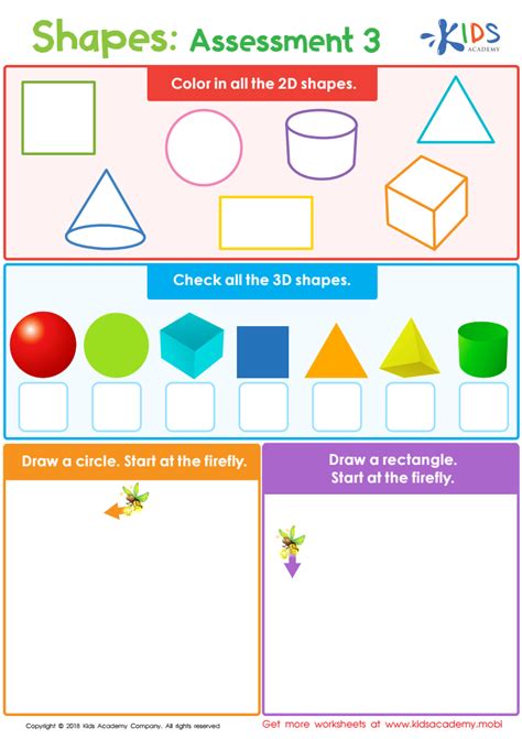 2d Shapes Worksheets For Kindergarten In Pdf