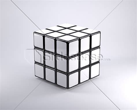 .all that is needed to complete the cube is some coloured stickers. Blank Rubik's Cube - Stock Photo | Slidesbase