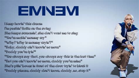 When Im Gone Eminem Lyrics Youtube
