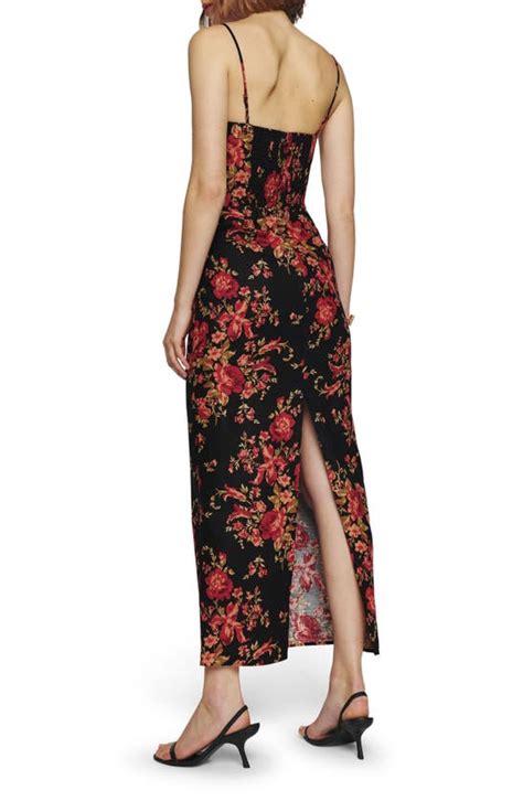 Reformation Frankie Floral Linen Maxi Dress In Admire Modesens