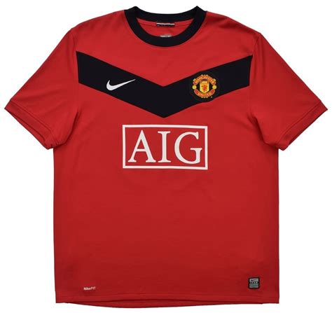 2009 10 Manchester United Shirt L Boys 116 122 Cm Football Soccer