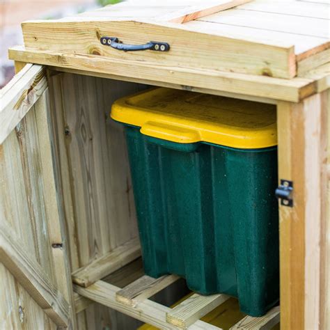 Superior Single Wooden Recycling Box Storage The Garden Village