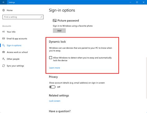 How To Enable Dynamic Lock In Windows 10