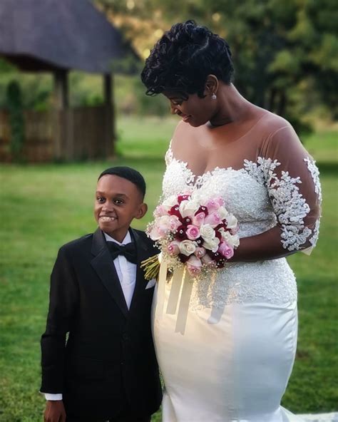 Childlike Zimbabwean Actor Themba Weds The Love Of His Life At