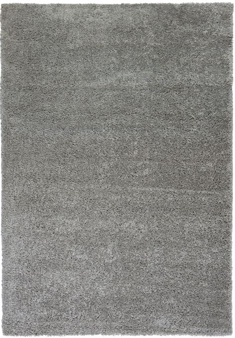 Well Woven Madison Shag Plain Grey Modern Solid Area Rug 33 X 53