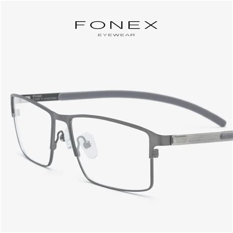 titanium alloy eyeglasses frame men full square myopia optical prescription glasses frame male