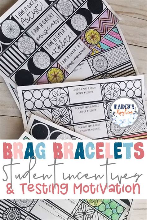 These free mandala designs to print can help center your mind while nurturing your soul. Brag Bracelets - Student Incentive & Testing Motivation ...