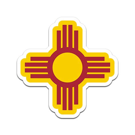 Zia Sun Symbol Vinyl Sticker Decal New Mexico Nm Santa Fe Albuquerque