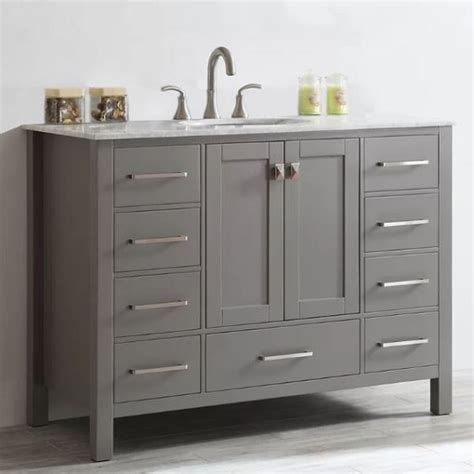 Alya bath vineland 24 inch free standing single bathroom vanity with porcelain top provides a transitional design that is perfect for any bathroom remodel. 15 Best 48 Inch Bathroom Vanity With Top And Sink To Buy Now