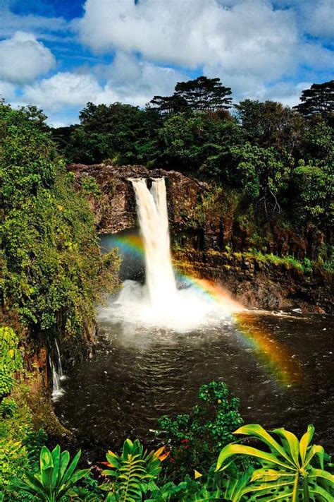 Rainbow Rainbow Falls Big Island Hawaii Rainbow Falls Hawaii Vacation