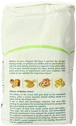 Molino Grassi Usda Organic Italian Soft Wheat Flour 22 Lb 00 Flour