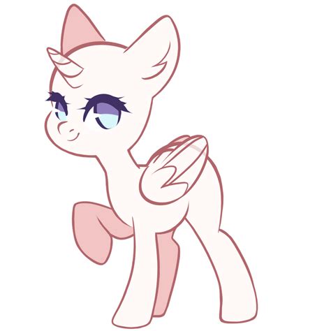 F2u Pony Base By Pierunie On Deviantart Drawing Base My Little Pony