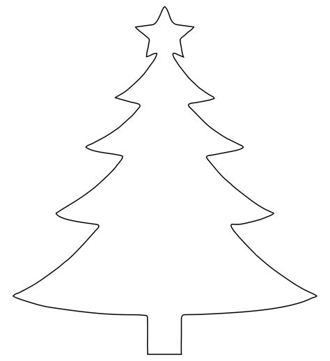 7 Best Christmas Tree Cut Out Printables