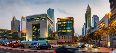 The Dubai International Financial Centre Difc In Downtown Dubai Uae