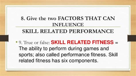Define Skill Related Components Of Fitness Fitness Walls
