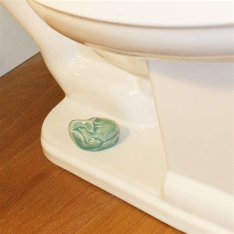 Ceramic Toilet Bolt Covers Set Of Whales In Light Jade Etsy