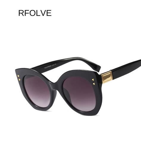 rfolve lady cat eye round sunglasses for women travel luxury sun