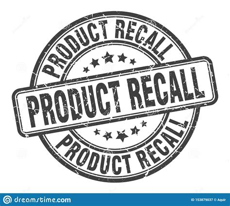 Product Recall Stamp Stock Vector Illustration Of Sign 153879037