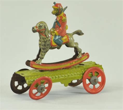 Embossed Lithographed Tin A Charming Fantasy Penny Toy By Meier W