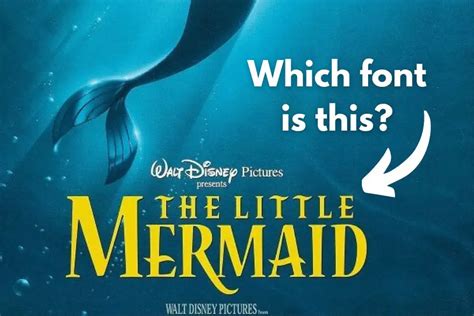 2 Free The Little Mermaid Fonts That Look Like Disneys