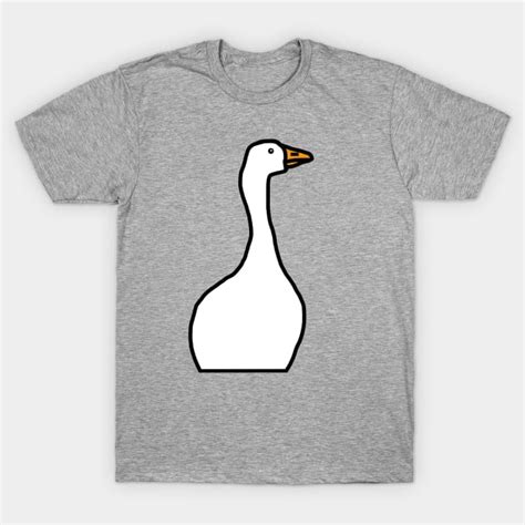 white gaming goose with hidden feet goose t shirt teepublic
