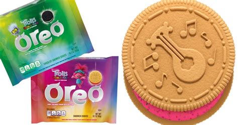 Oreo Just Released A Trolls Cookie That Has A Glittery Pink Creme