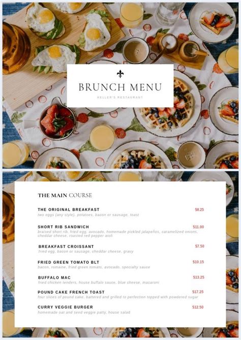 Our Designers Created This Incredible Brunch Menu Template Just For You