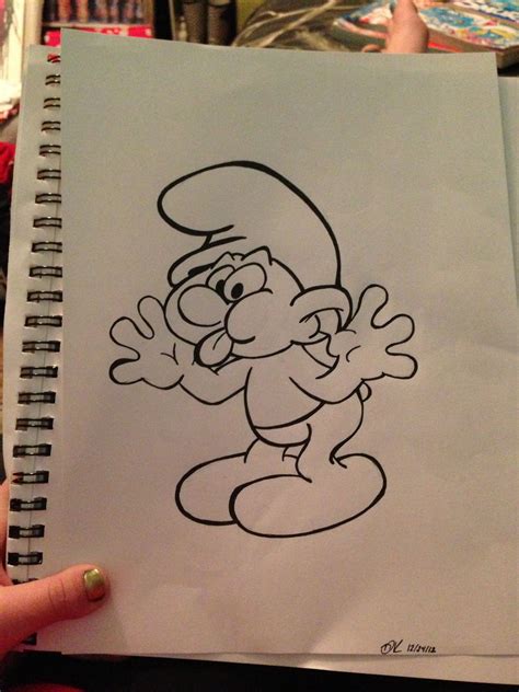 Smurf Drawing In 2023 Smurfs Drawing Beautiful Easy Drawings