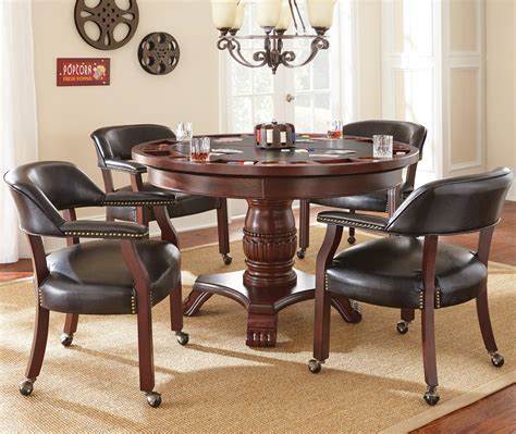 Home shop home dining room table and chair sets. Prime Tournament Tournament Round Game Table & Caster Arm ...