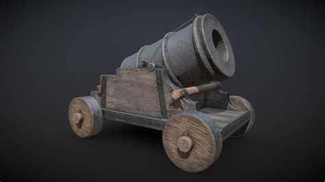 Medieval Mortar Cannon 3d Model By Dorinstoica C8d499e Sketchfab