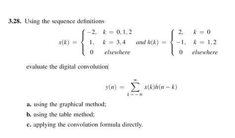 Solved Using The Sequence Definitions Xk 2 K 0 1