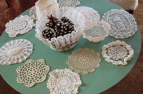 Craft Day Doily Bowls Nesting Place Crafts Table Setting Decor