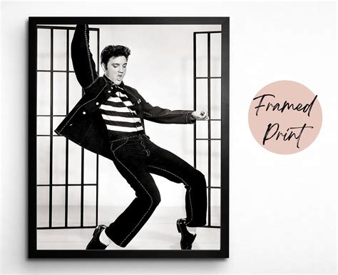 Elvis Presley Dance Poster Framed Print T Print Oversized Etsy
