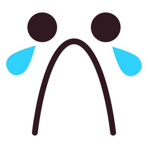 Simple Sad Crying Emoticon Face Transparent Png And Svg Vector File