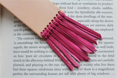 Leather Tassel Bookmark Can Be Personalised Handmade Etsy