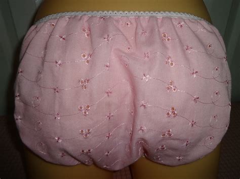 Handmade Panties Sleep Knickers Sissy Pink Broderie Anglaise Etsy