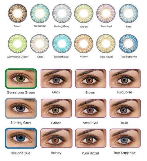 Freshlook Colorblends Cosmetic Colored Contacts 12 Colors Fast Eye