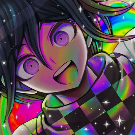 Kokichi Glitchcore Rainbowcore Icon Aesthetic Anime