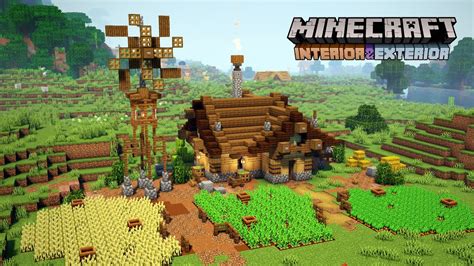 Minecraft Interior And Exterior Simple Medieval Farmhouse Youtube