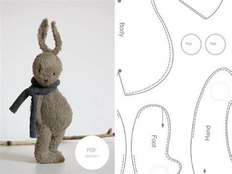 Printable Stuffed Bunny Pattern Free