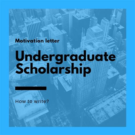 A motivation letter is usually used when you're applying for a job or the main objective of a motivation letter is to persuade the recruiter that you're the most suitable candidate for the position you're applying for. Sample motivation letter for undergraduate scholarship ...