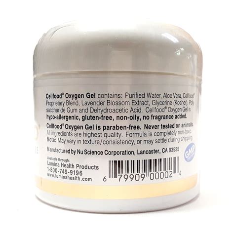 Cellfood oxygen gel is specially formulated to take advantage of the dramatic topical benefits of cellfood. Cell Food Oxygenating Skin Care - Oxygen Gel - One Stoppe ...