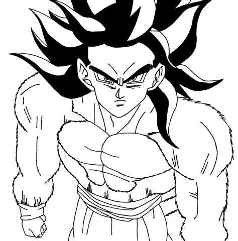 Imagen De Goku Para Colorear Dibujos De