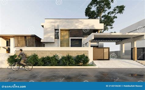 Modern House 3d Rendering Exterior Design Using Lumion â€ Front