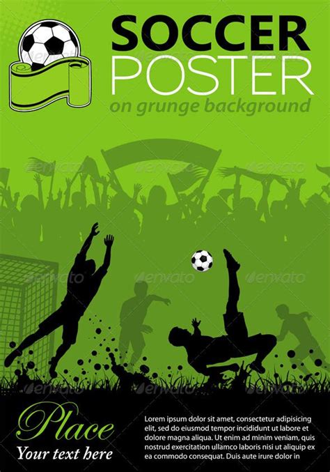 soccer poster soccer poster soccer sports graphic design
